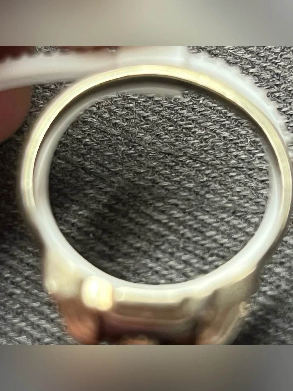 Vintage 1971 Standard Jostens High School Crest 10K White Gold Size 8 Ring 8.16g